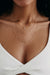 Initial and Diamonds Necklace - 14k White