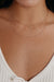 Large Asymmetrical Initial & Diamond Necklace - 14K Yellow
