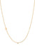 Small Asymmetrical Initial & Diamond Necklace - 14K Yellow