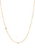 Small Asymmetrical Initial & Diamond Necklace - 14K Yellow