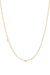 Small Asymmetrical Initial & Diamond Necklace - 14K Yellow