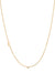 Small Asymmetrical Initial & Diamond Necklace - 14K Yellow