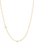 Small Asymmetrical Initial & Diamond Necklace - 14K Yellow