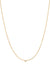 Small Asymmetrical Initial & Diamond Necklace - 14K Yellow