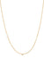 Small Asymmetrical Initial & Diamond Necklace - 14K Yellow