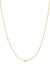 Small Asymmetrical Initial & Diamond Necklace - 14K Yellow