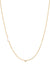 Small Asymmetrical Initial & Diamond Necklace - 14K Yellow