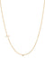 Small Asymmetrical Initial & Diamond Necklace - 14K Yellow