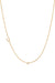Small Asymmetrical Initial & Diamond Necklace - 14K Yellow