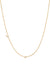 Small Asymmetrical Initial & Diamond Necklace - 14K Yellow