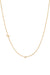 Small Asymmetrical Initial & Diamond Necklace - 14K Yellow