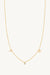 Small Initials and Diamond Necklace