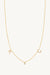 Large Initials and Diamond Necklace