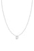 Diamond Initial Necklace - 14K White