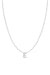 Diamond Initial Necklace - 14K White