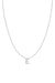 Diamond Initial Necklace - 14K White