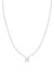 Diamond Initial Necklace - 14K White