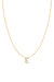 Diamond Initial Necklace - 14K Yellow