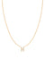 Diamond Initial Necklace - 14K Yellow