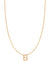 Fine Centered Initial Necklace - 14K Yellow