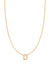 Fine Centered Initial Necklace - 14K Yellow