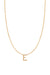 Fine Centered Initial Necklace - 14K Yellow