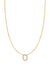 Fine Centered Initial Necklace - 14K Yellow