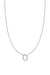 Fine Centered Initial Necklace - 14K White