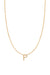 Fine Centered Initial Necklace - 14K Yellow