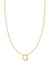 Fine Centered Initial Necklace - 14K Yellow