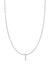 Fine Centered Initial Necklace - 14K White