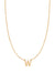 Fine Centered Initial Necklace - 14K Yellow