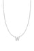 Fine Centered Initial Necklace - 14K White