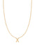 Fine Centered Initial Necklace - 14K Yellow