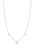 Initial and Diamonds Necklace - 14k White