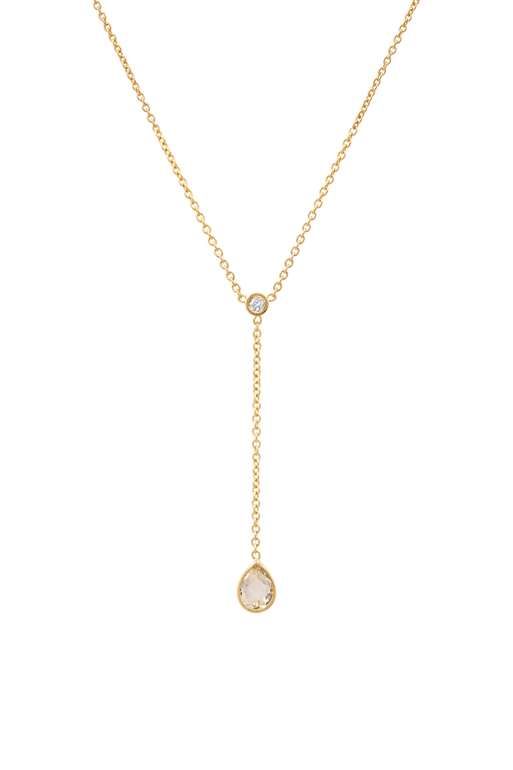 Rose Cut Diamond Lariat No. 2323 – BYCHARI