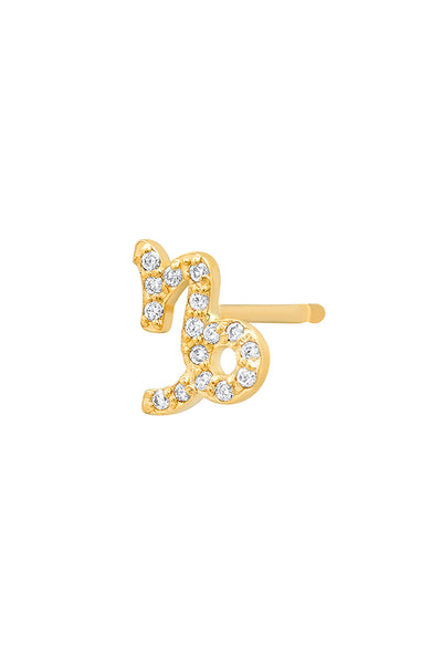 Mini Diamond Taurus Earring – BYCHARI