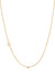 Small Asymmetrical Initial & Diamond Necklace - 14K Yellow