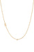 Small Asymmetrical Initial & Diamond Necklace - 14K Yellow