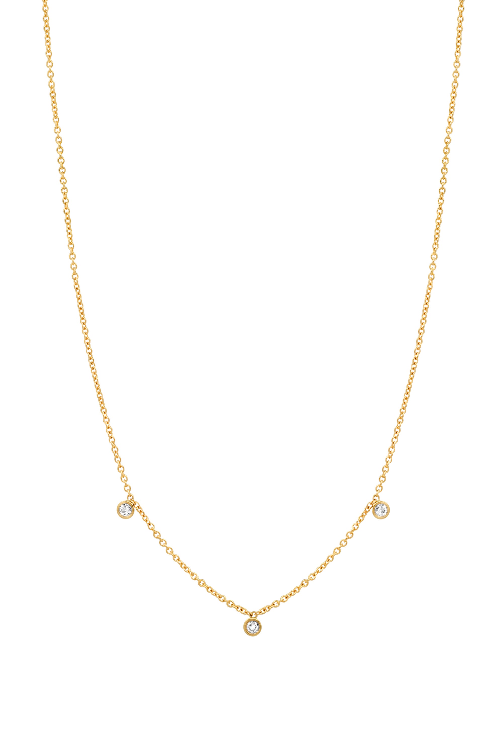 3 Diamond Necklace – BYCHARI