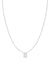 Diamond Initial Necklace - 14K White
