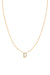 Diamond Initial Necklace - 14K Yellow