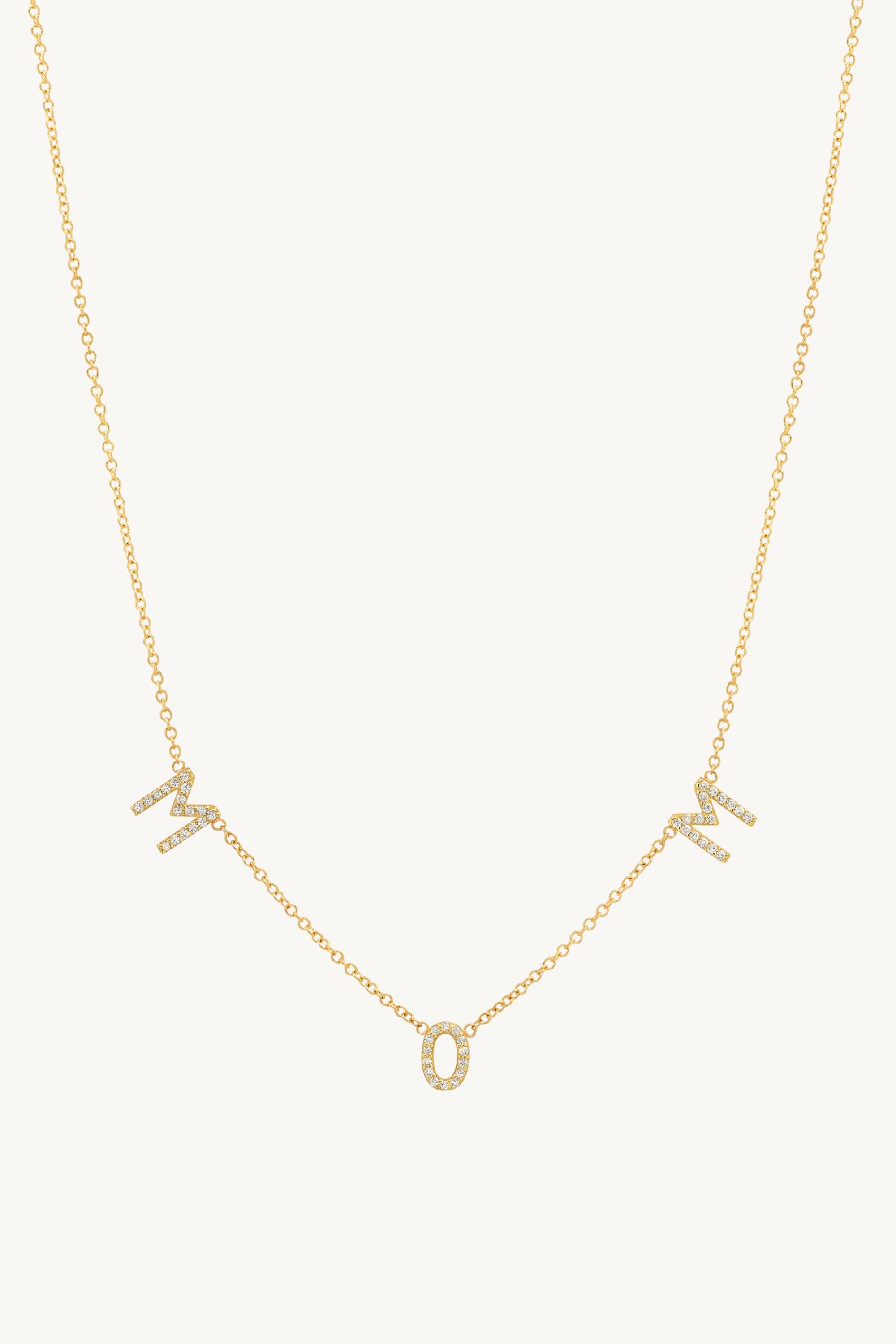 Diamond Mom Necklace