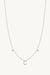 Initial and Diamonds Necklace - 14k White