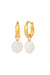 Baby Sade Hoops with Pearl Charm