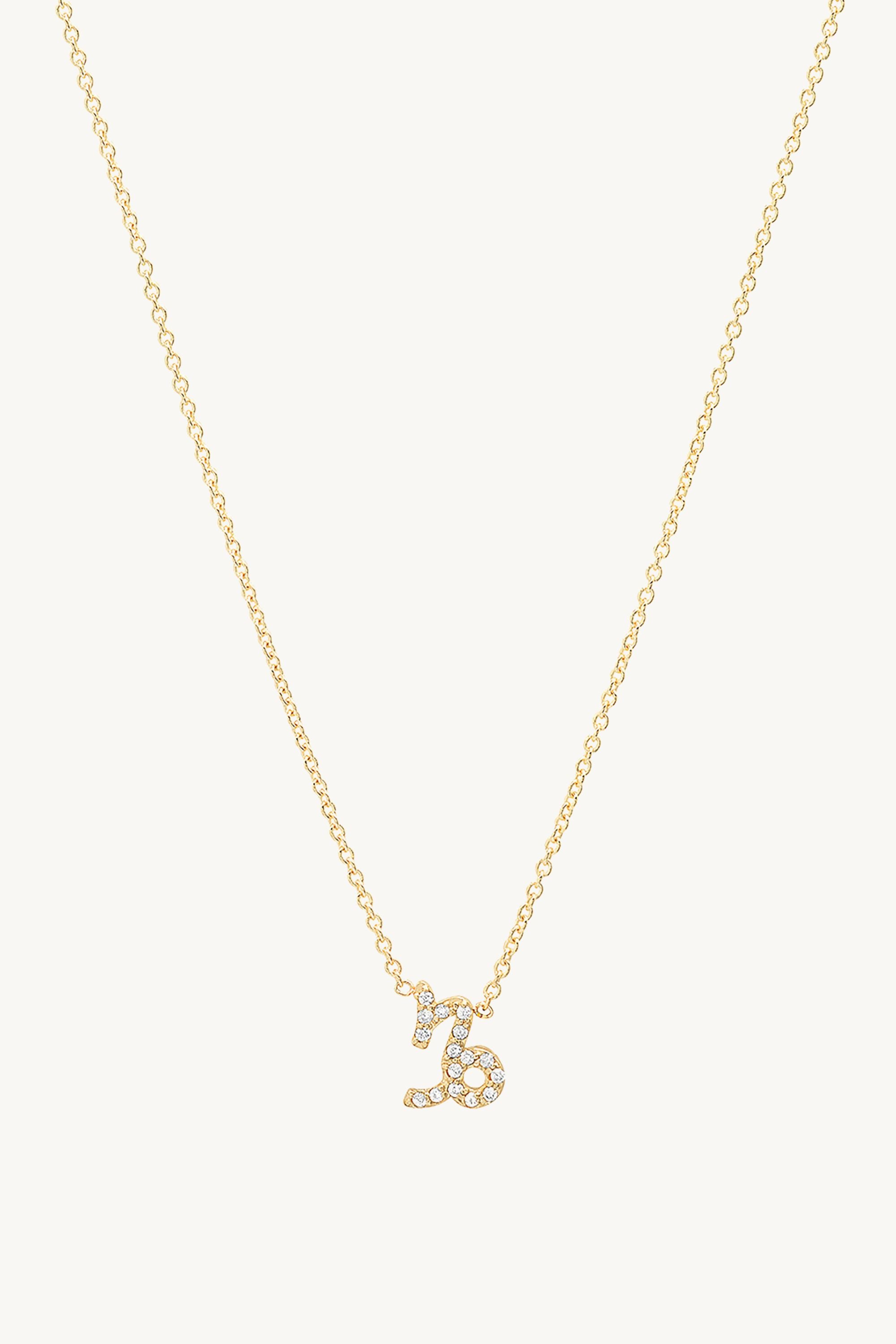Diamond Capricorn Necklace