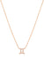 Rose Gold Diamond Gemini Necklace