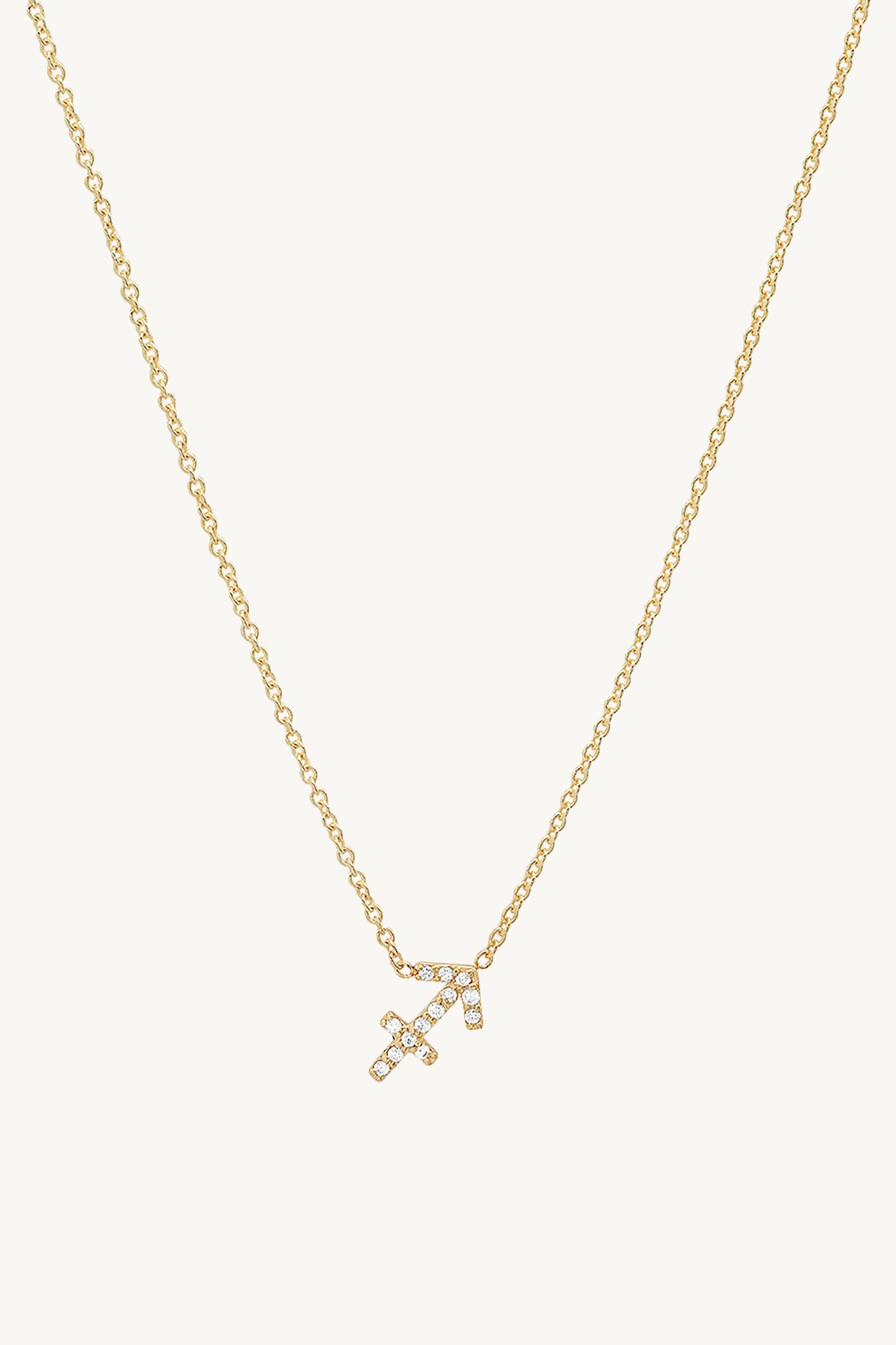 Diamond Sagittarius Necklace