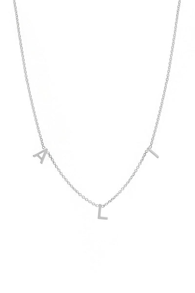 THE ORIGINAL SPACED LETTER NECKLACE - Small® – BYCHARI