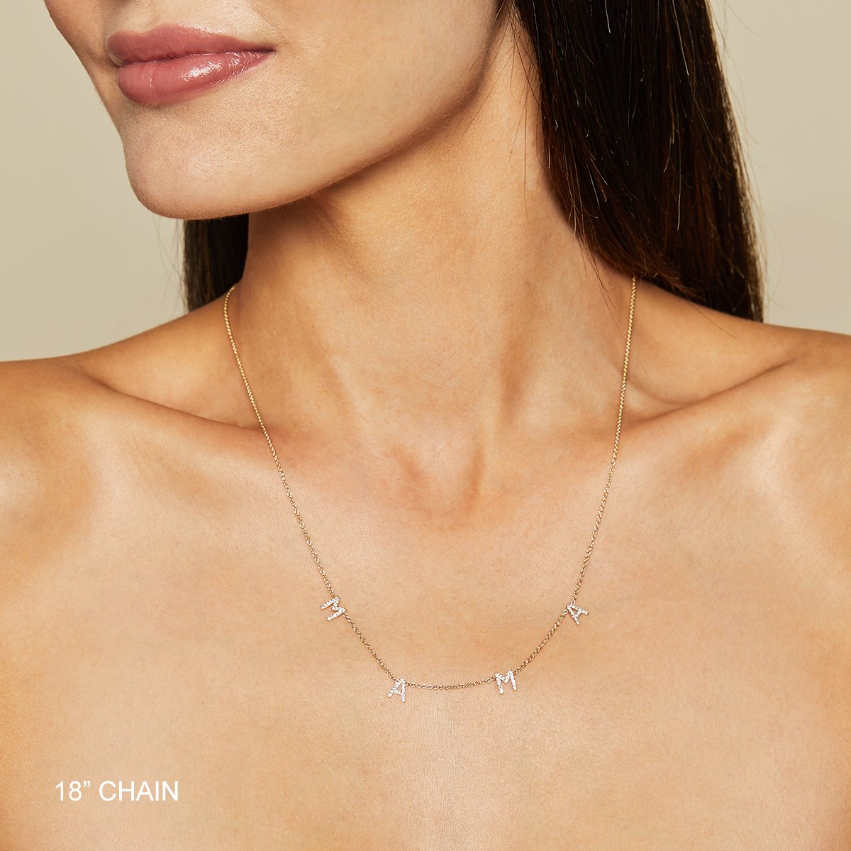 THE ORIGINAL DIAMOND SPACED LETTER NECKLACE®